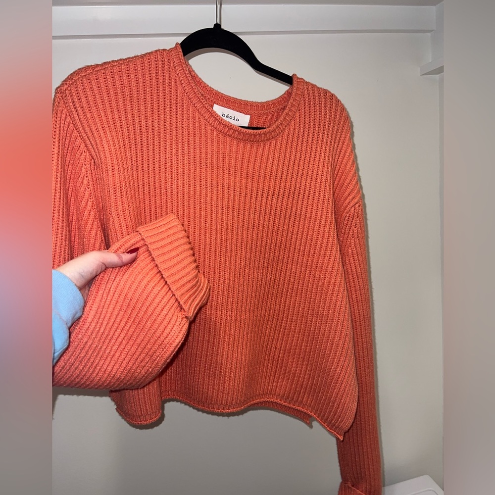 Orange heavy sweater